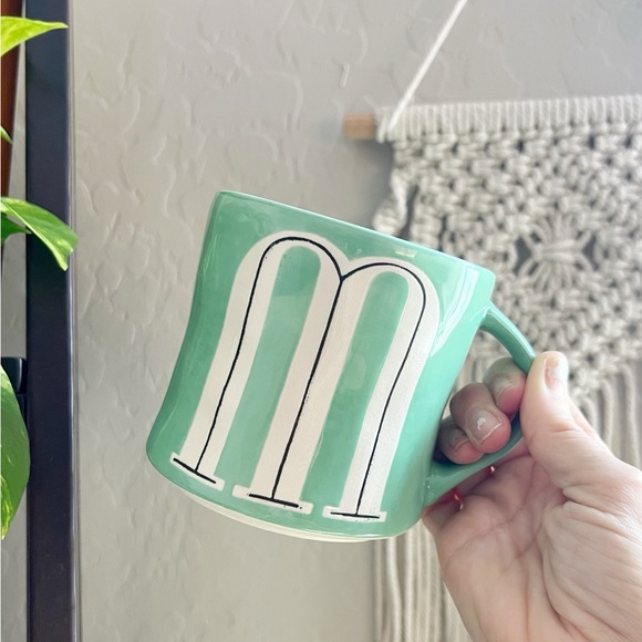 Anthropologie Other - Anthropologie Colorway Monogram "M” Mug